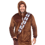 1 x RAW Customer Returns Star Wars Men s Onesie Chewbacca Costume Fleece Pajamas Sleep Overalls for Men Brown XX-Large - RRP €50.95