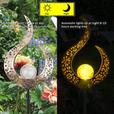 1 x RAW Customer Returns Solar lamp for outdoors, 2 metal hollow out LED stake decorative garden stake stand solar light outdoors solar torch garden solar flame light IP65 garden decoration for patio, path, yard, lawn - RRP €29.23