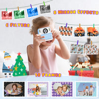 1 x RAW Customer Returns Children s Camera, Kaishengyuan Instant Camera Children s Camera, Digital Camera 2.4 with Printing Paper 32G Card, Gifts for Girls Boys 3-12 Years Blue  - RRP €37.99