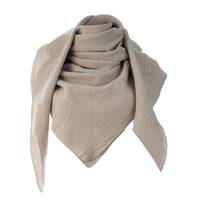 1 x RAW Customer Returns Scandi Linen muslin cloth women, muslin cloth women, muslin cloth, muslin scarf women, muslin cloths, muslin scarf, neck scarf women, scarf women, triangular light single layer , light sand - RRP €25.1