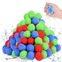 35 x Brand New FORMIZON Reusable Water Balls, 24 PCS Water Bombs Splash Balls, Colorful Rapid Fill Water Bomb Colorful Water Balloons for Summer Party Water and Beach Games 24 PCS  - RRP €529.2