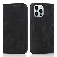 1 x RAW Customer Returns QLTYPRI Magnetic Case for iPhone 13 Pro Max Compatible with MagSafe, Leather Case Cell Phone Case RFID Protection Flip Case with Card Holder Stand Folding Case for iPhone 13 Pro Max - Black - RRP €19.99