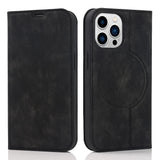 1 x RAW Customer Returns QLTYPRI Case for iPhone 14 Pro Compatible with MagSafe, Leather Case Cell Phone Case RFID Protection Flip Case with Card Holder Stand Magnet Folding Case for iPhone 14 Pro - Black - RRP €20.16