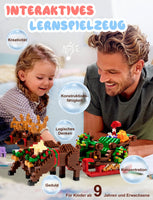 17 x Brand New Christmas Building Blocks Toy Set - 2000 Pieces Christmas Reindeer Snow Sleigh Building Blocks Set, from 9 Years Children, Adults, Boys, Girls, Christmas Toy Gift Kit - RRP €411.23