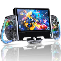 1 x RAW Customer Returns NexiGo Gripcon, Gen 2 , No Deadzone, Enhanced Switch Switch OLED Controller for Handheld Mode, Ergonomic Design with 6-Axis Gyro, Back Button Mapping, Vibration, Crystal - RRP €49.99