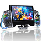 1 x RAW Customer Returns NexiGo Gripcon, Gen 2 , No Deadzone, Enhanced Switch Switch OLED Controller for Handheld Mode, Ergonomic Design with 6-Axis Gyro, Back Button Mapping, Vibration, Crystal - RRP €49.99