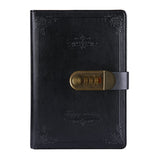 1 x RAW Customer Returns Ai-life Retro Vintage PU Leather Combination Lock Diary Writing Notebook Planner, A5 Size 215x150mm Password Diary Notepad, Secret Diary Notebook with Lock Password Coded Pen Holder - RRP €17.14