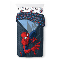 1 x RAW Customer Returns Jay Franco Marvel Spiderman City Streets 100 cotton 3-piece bedding set 135x200cm single size - duvet cover fitted sheet 90x200 cm pillowcase 50x70 cm - RRP €48.52