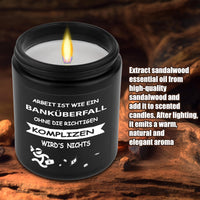 1 x RAW Customer Returns Rebundex farewell gift colleagues funny pensioner gift farewell colleague gifts retirement gift work colleague, 100g pine scent cedar scented candles in a glass retirement gift - RRP €11.09