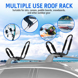 1 x RAW Customer Returns Ambienceo 2 pieces universal kayak roof rack 1 pair board rack crossbar J bar kayak roof rack car kayak holder boat carrier boat holder boat surf ski roof top mount - RRP €37.3