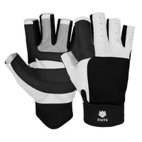 1 x RAW Customer Returns FitsT4 Sports 3 4 Finger Sailing Gloves with Grip, Ideal for Sailing, Yachting, Boating, Kayaking, Fishing, Water Sports, for Men and Women, Black, Size L - RRP €21.48