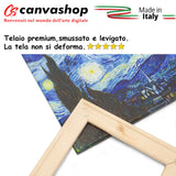 1 x RAW Customer Returns canvashop Modern Paintings Living Room Van Gogh The Starry Night Cm 50X35 Picture On Canvas Wall Prints Home Furnishings Famous Paintings - RRP €44.14