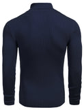 1 x RAW Customer Returns COOFANDY men s turtleneck sweater winter slim fit basic turtleneck shirt long sleeve knitted sweater fine knit sweater with collar royal blue XXL - RRP €32.66