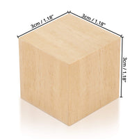 1 x RAW Customer Returns Kurtzy Wooden Cubes to Decorate 60 Sets - Wooden Cubes to Decorate 3 x 3 x 3 cm - Raw Natural Pine Wood Cube - Wooden Cubes for DIY, Molds, Arts and Crafts, Puzzles and Numbers - RRP €18.68