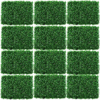 1 x RAW Customer Returns uyoyous 12 pieces artificial hedge hanging plant ivy vine wall artificial plant wall 40 x 60 cm for living room garden wedding garland outdoor decoration - RRP €68.96