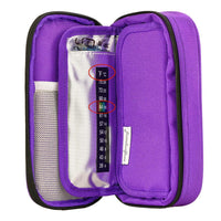 1 x RAW Customer Returns Insulin Cooler Travel Case - Diabetic Medication Insulated Organizer Portable Cooler Bag for Insulin Pen and Supplies with 2 Coolers Ice Pack by YOUSHARES - RRP €18.25