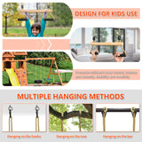 1 x RAW Customer Returns Trapeze Swing, Children s Wooden Multifunctional Adjustable Swing with Soft Sponge Handle Indoor Outdoor Children s Trapeze Swing up to 100 kg 42cm  - RRP €26.99