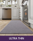 1 x RAW Customer Returns DEXI kitchen runners non-slip 2 pieces, washable kitchen rug, high-quality kitchen mats, carpet runner hallway for kitchen, terrace and living room, 43.5x75CM 43.5x200CM, gray  - RRP €55.45