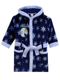 1 x RAW Customer Returns Disney Frozen Elsa and Anna Dressing Gown for Girls Blue Bathrobe for Girls 7-8 Years - RRP €30.79