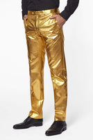 1 x RAW Customer Returns OppoSuits Men s Gold Party Suit - New Year s Eve and Christmas Party Costume - Golden Metallic - Includes Matching Jacket, Trousers and Tie - RRP €80.62