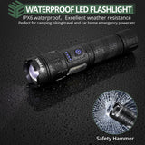 1 x RAW Customer Returns EYPINS LED Flashlight Extremely Bright 5500 Lumens, Flashlights USB Rechargeable, XHP70 LED Tactical Flashlight Zoomable Hand Lamp with 7 Light Modes, Waterproof Flashlight for Camping Hiking Emergencies - RRP €20.16