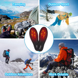 1 x RAW Customer Returns Dr.Warm Heated Insoles Thermal Soles with Intelligent Wireless Remote Control, USB Rechargeable Shoe Insoles for Skiing Hiking Fishing Unisex L 41-46 EU  - RRP €74.62