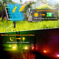 1 x RAW Customer Returns MEIKEE Solar Spotlight RGB with Remote Control 4 Pack Garden Lighting Solar 10 Colors 12 Cycle Modes 2 Brightness Timing Function IP66 Waterproof Solar Garden Lights for Outdoor Garden, Path, Tree - RRP €39.99