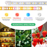 1 x RAW Customer Returns SINJIAlight 8 Pack LED Plant Growth Light Strip Full Spectrum for Indoor Plants with Auto ON Off Timer, 384 LEDs 10 Dimmable Levels, Grow Lamp for Hydroponics Succulent, Plug and Play - RRP €42.99