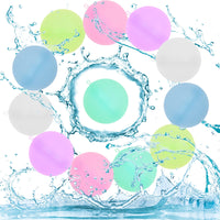 19 x Brand New Reusable Water Bombs, 12 Pack Quick-Fill Silicone Splash Balls, Quick-Fill Soft Water Bombs, Water Bombs for Kids, Perfect for Parties, Water Parks and Family Games 12  - RRP €172.14