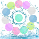 19 x Brand New Reusable Water Bombs, 12 Pack Quick-Fill Silicone Splash Balls, Quick-Fill Soft Water Bombs, Water Bombs for Kids, Perfect for Parties, Water Parks and Family Games 12  - RRP €172.14