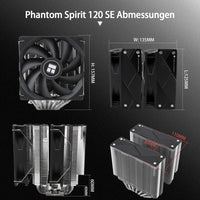 1 x RAW Customer Returns Thermalright Phantom Spirit 120 CPU cooler, dual TL-C12B V2 PWM fans, 7 heat pipes cooling, with 1500RPM speed, for AMD AM4 AM5 Intel 1700 1150 1151 1200 2011, PC heatsink - RRP €41.29