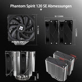 1 x RAW Customer Returns Thermalright Phantom Spirit 120 CPU cooler, dual TL-C12B V2 PWM fans, 7 heat pipes cooling, with 1500RPM speed, for AMD AM4 AM5 Intel 1700 1150 1151 1200 2011, PC heatsink - RRP €41.29