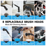 1 x RAW Customer Returns Replacement Brush Heads, 9 in 1 Electric Cleaning Brush Brush Head, Electric Spin Scrubber Brush Accessory Set for Hoofun Spin Power Scrubber - RRP €22.43