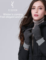 2 x Brand New YISEVEN Women s Winter Gloves Made of Genuine Sheepskin Leather Gloves with Warm Lining Gifts, Dark Gray XL 8.0  - RRP €91.98