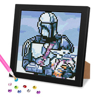 1 x Brand New MOGTAA Soldier Star Wars Diamond Painting Kits for Kids with Frame, Cartoon 5D Diamond Embroidery Complete Kit with Frame, Cartoon DIY Diamond Art, for Home Decor 18x18cm - RRP €19.2