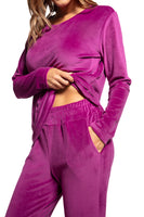 1 x RAW Customer Returns LAVENZO Roberto Garino - Women s Winter Pajamas in Warm Fleece with Long Sleeves - Elegant Two-Piece Fleece Pajamas - Gift Idea for Girls S, Fuchsia LV5006 505  - RRP €39.99