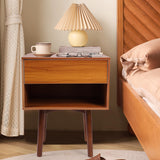 1 x RAW Customer Returns ybaymy bedside table, bedroom bedside table made of wood, side table with drawers, box spring bed, bedside table, sofa table, vintage brown chest of drawers, sideboard 47.4 cm L 40 cm W 59.5 cm H - RRP €50.41