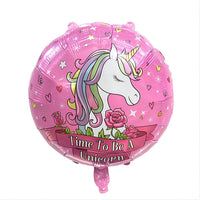 1 x Brand New Unicorn Kids Birthday Balloon Set for Girls Digital Aluminum Film Balloons 5 Years  - RRP €19.2