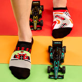 1 x RAW Customer Returns Dedoles Socks Unisex Women Men Children Cotton Socks with many different fun left right designs, colour Multicolour, design Formula 1 race sneaker , size 35-38 - RRP €24.0