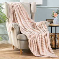 1 x RAW Customer Returns MIULEE Cuddly Blanket Fleece Blanket Flannel Blanket Solid Color Living Room Blankets Couch Blanket Fluffy Throw Microfiber Bedspread Sofa Blanket Blanket For Bed Sofa Bedroom Office 60x80Inch 150x200cm Salmon Pink - RRP €29.74