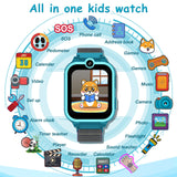 1 x RAW Customer Returns PTHTECHUS Kids Smartwatch Phone Children Watch with Two Way Talk MP3 Dual Camera Calculator Recorder and SOS Audiobook Game Watch for 4-15 Years Old Boys Girls Birthday Gifts - RRP €39.99