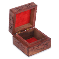 1 x RAW Customer Returns Ajuny Hand Carved Decorative Wooden Keepsake Box Jewelry Cabinet Treasure Chest Jewelry Holder Storage Travel Organizer Perfect Gift Ideas for Men and Women - RRP €15.73