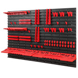 1 x RAW Customer Returns PAFEN tool wall -1152 x 780 mm - Set of 58 tool holders with perforated wall storage system tool perforated wall wall shelf workshop shelf - RRP €50.41