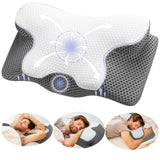 1 x RAW Customer Returns YunNasi Cervical and Neck Pillow Memory Foam Cervical Pillow Ergonomic Pillows for Side and Back Sleepers Orthopedic Pillow Style1 60 34 13 10cm  - RRP €31.99