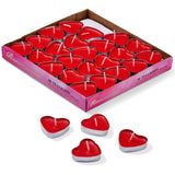 1 x RAW Customer Returns THE TWIDDLERS - 50 pieces heart-shaped tea lights - 4 cm, mini candles smoke-free tea lights for Mother s Day, anniversary and birthday decorations, romantic candle - RRP €9.08