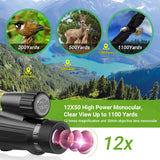 1 x RAW Customer Returns APEXEL12x50 HD BAK4 Prism ED Monocular Telescope Super Clear-Compact Waterproof Fogproof-for Wildlife Bird Watching for Adults Kids - RRP €121.0