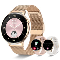 1 x RAW Customer Returns Women s Smartwatch Watch with Calls, 1.32 Round Smartwatch for Women with Whatsapp Heart Rate Monitor Sleep Blood Pressure, IP67 Waterproof Fitness Tracker Watch for Android iOS - RRP €59.99