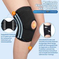 1 x RAW Customer Returns Tangsoo knee brace men women, knee support meniscus with patella gel pads side stabilizers knee brace sports for ACL MCL arthritis injuries recovery black, S  - RRP €20.06