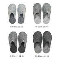 1 x RAW Customer Returns Lucky Sign set of 4 unisex guest slippers made of felt, small x-large, grey - RRP €29.99