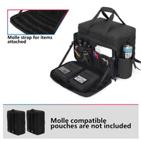 1 x RAW Customer Returns Trunab Police Bag Tactical Bag Range Bag, Molle Organizer Front Seat Organizer Fits Passenger Seat, Travel Bag Military, Cup Holder, Compatible with Car - RRP €69.99